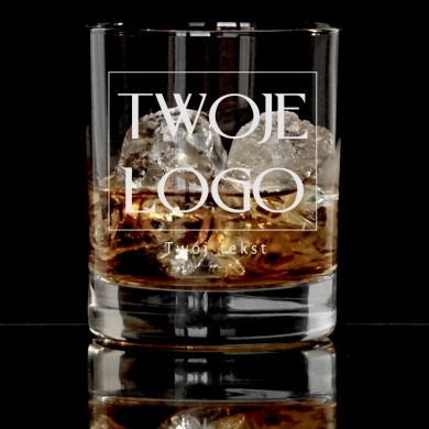 Personalizowane LOGO Szklanka do whisky 300 ml z grawerem