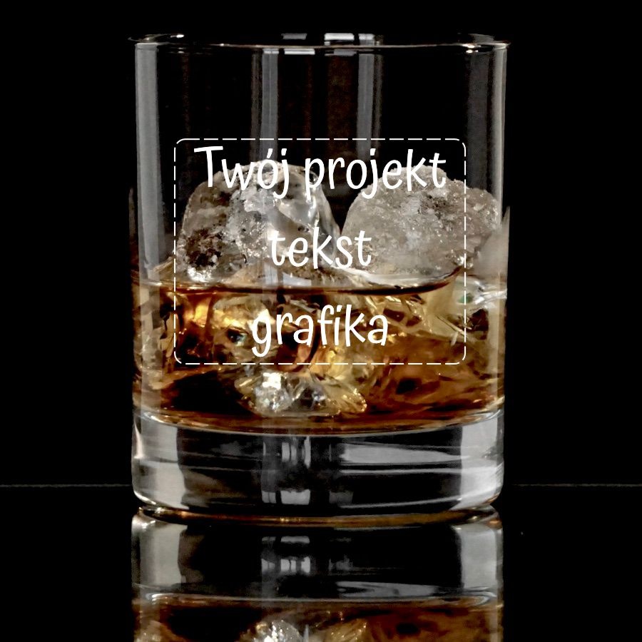 Personalizowana Szklanka do whisky 300 ml z grawerem Twój Projekt