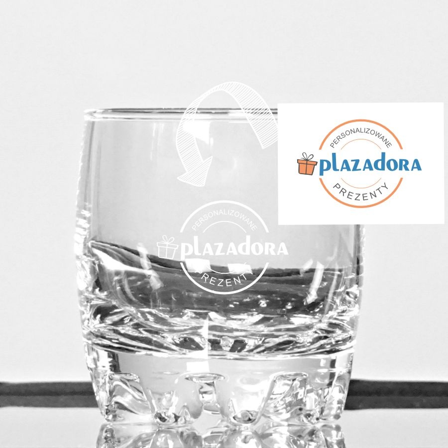 Grawerowana Szklanka do whisky z Logo personalizowany upominek
