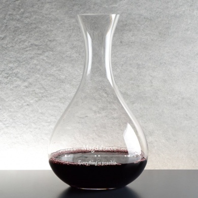 Karafka do wina handmade z grawerem Magdaleno Everything Is Possible